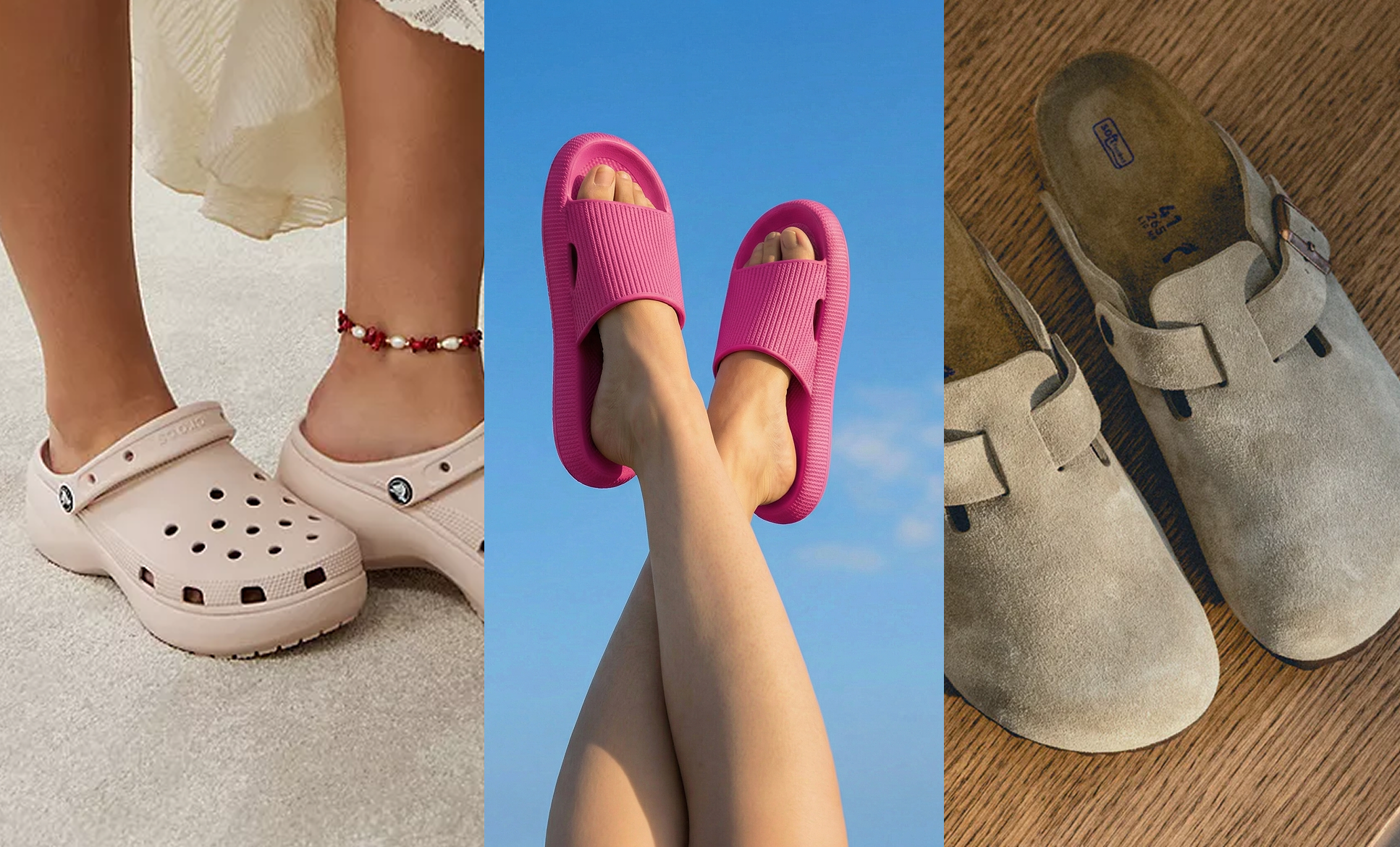 Crocs, Birkenstocks, HappyFlops: de comfort-revolutie in vrouwenkasten